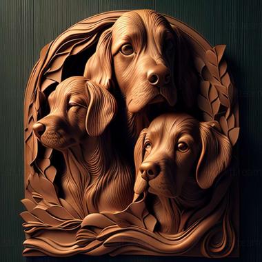 3D model dogs (STL)